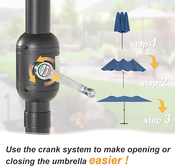 Kullavik 15FT Outdoor Patio Umbrella