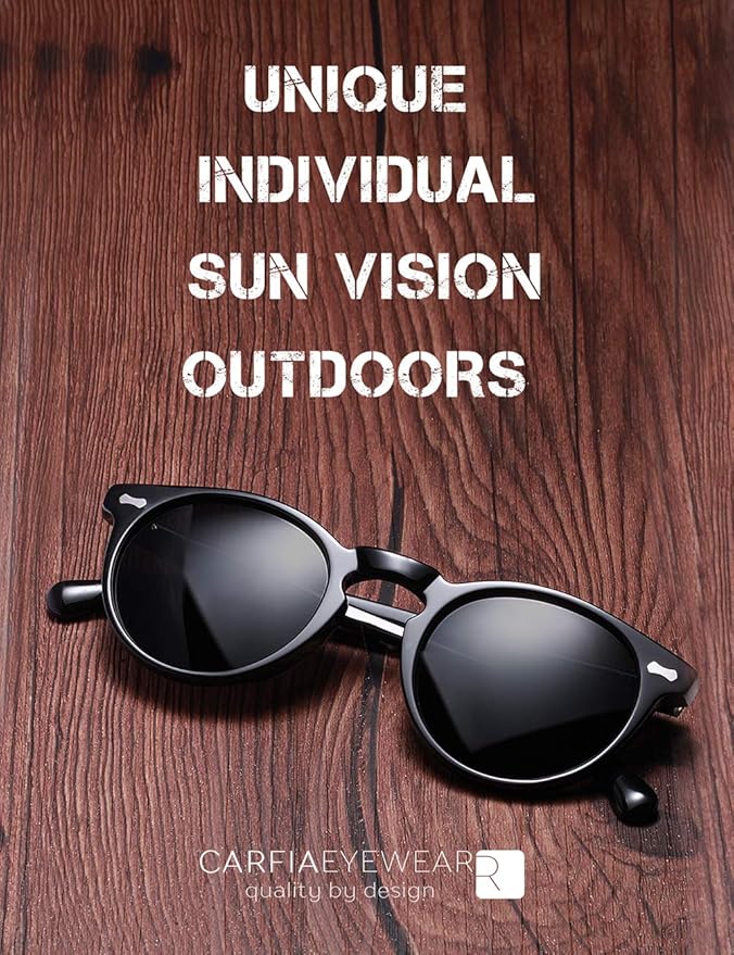 CARFIA Polarized Sunglasses for Women UV Protection Small Face Acetate Frame CA5288