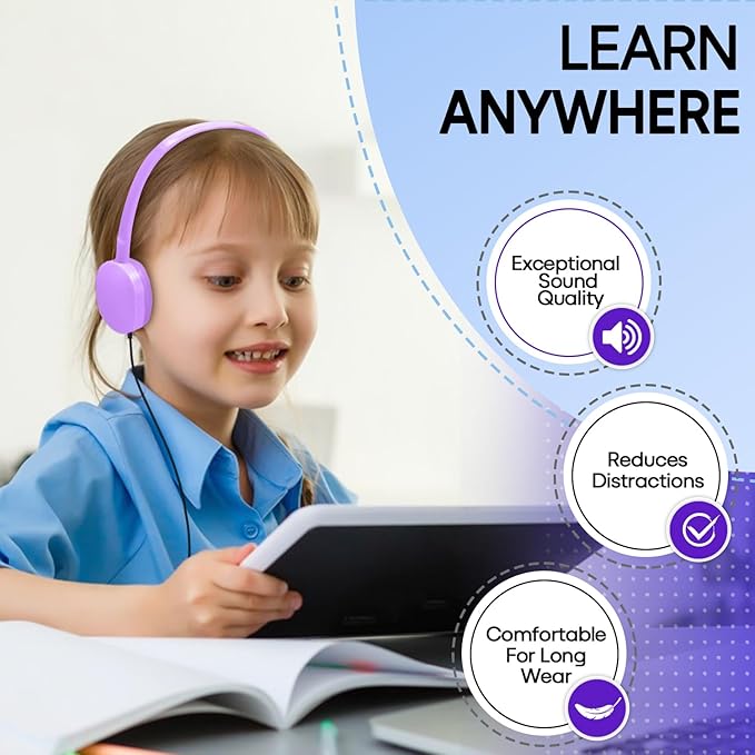Bulk Headphones 100 Pack Multi Color for School Classroom Kids, Wholesale Class Set Durable Earphones for Students Children Toddler Teens Boys Girls and Adult (HY104,100 Mixed)