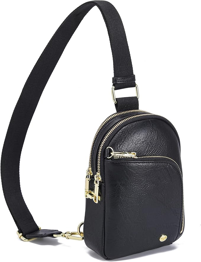 INICAT RFID Blocking Sling Bag Anti Theft Crossbody Bags Women Valentine's Day Gifts Travel Purses Vegan Leather