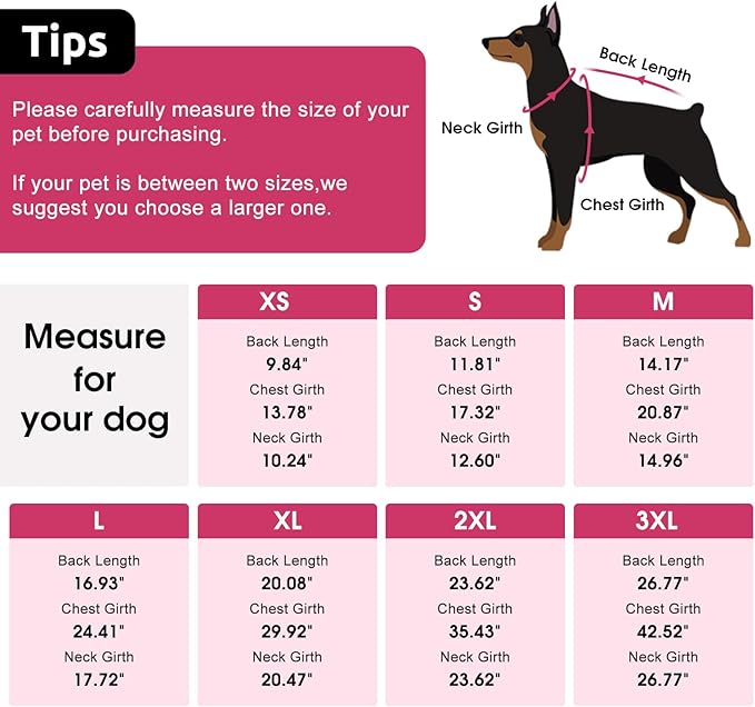 SAWMONG Dog Coat, Warm Dog Winter Coat, Waterproof Fleece Jacket, Cold Weather Dogs Jacket (XS,Rosered)