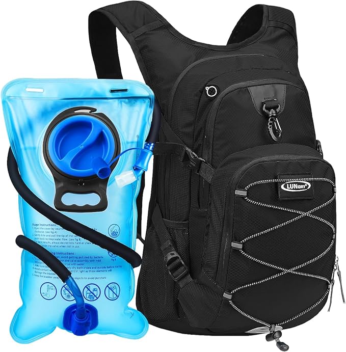 Hydration Backpack with 3L Water Bladder, Insulated Running Hydration Pack Hydropack, Lightweight Water Backpack for Hiking Cycling Camping Biking for Men Women