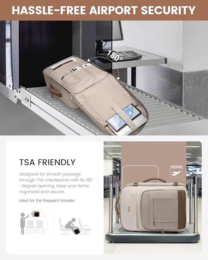 LOVEVOOK 50L Travel Backpack for Women & Men - 18 Inch Carry On Backpack & Personal Item Backpack for Airlines, Spacious and Durable Design, with 3 Packing Cubes