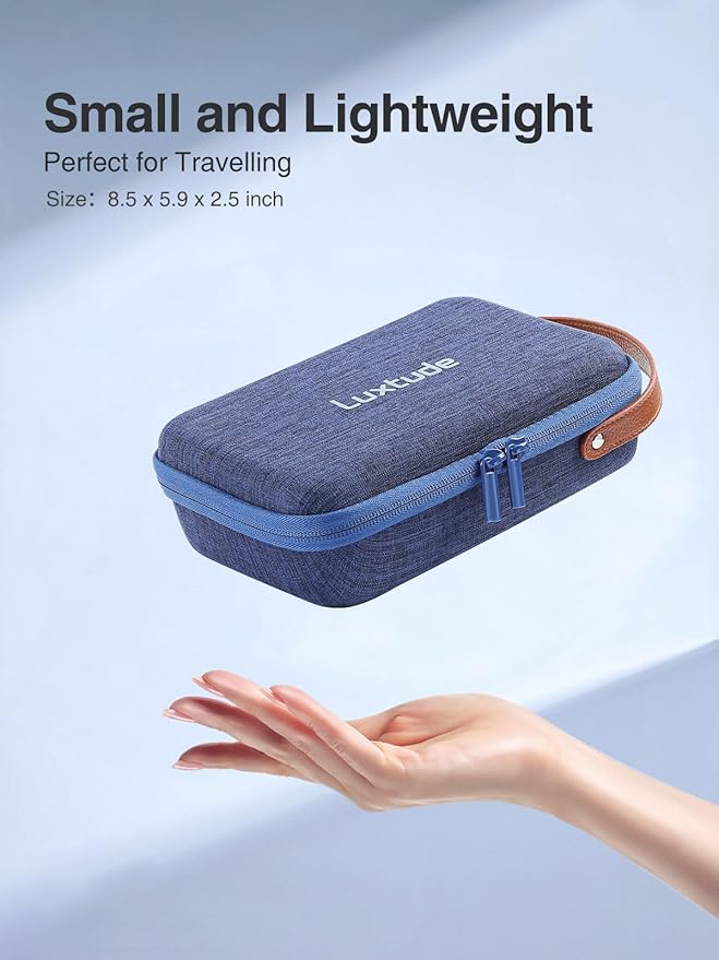 Luxtude Electronics Organizer Travel Case, Tech Organizers Travel Case, Hard Charger Organizers, Portable Cable Organizer, Travel Essentials for Charger/Mouse/Cash/Card/Pen, Tech Gifts