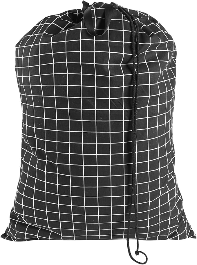 SWISSELITE Heavy Duty Laundry Drawstring Bag with Strap, 28 x 40 Inches Travel Dirty Clothes Bag for Laundromat and Household, 6 Color