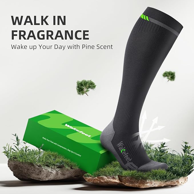 Medical Compression Socks Men Women 3 Pairs, Compression Stockings 20-30mmHg for Relieving, Recovery