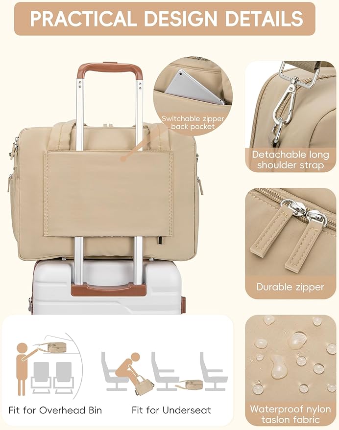 CLUCI Weekender Travel Bag for Women Puffer Tote Bag Carry On Duffle Overnight Bags with Shoe Compartment