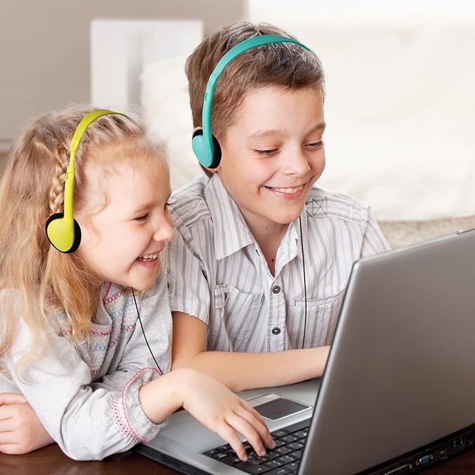 Classroom Kids Headphones Bulk 30 Pack for School Students Children Teen Boys Girls, Wholesale Bulk Headphones for Classroom Earphones (10 Mix Color)
