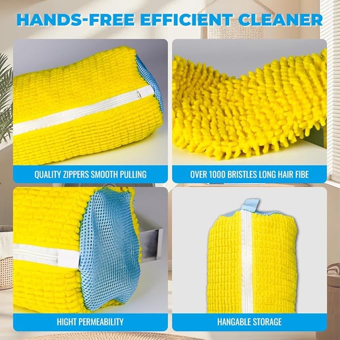 Shoe Washing Machine Bag Laundry Shoe Bag for Washer and Dryer Reusable 2pcs Yellow Shoe Cleaning Bags 360° Deep Cleaning Machine for All Shoes Types With Self-locking Zipper