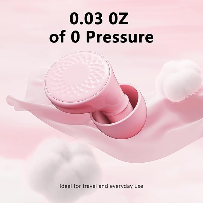 Ear Plugs for Sleeping Noise Cancelling, 45dB for Noise Reduction, Noise-Reducing Earplugs for Sleeping, Concerts, Shooting, Silicone Hearing Protection Earbuds with 8 Eartips (Rose, One Size)