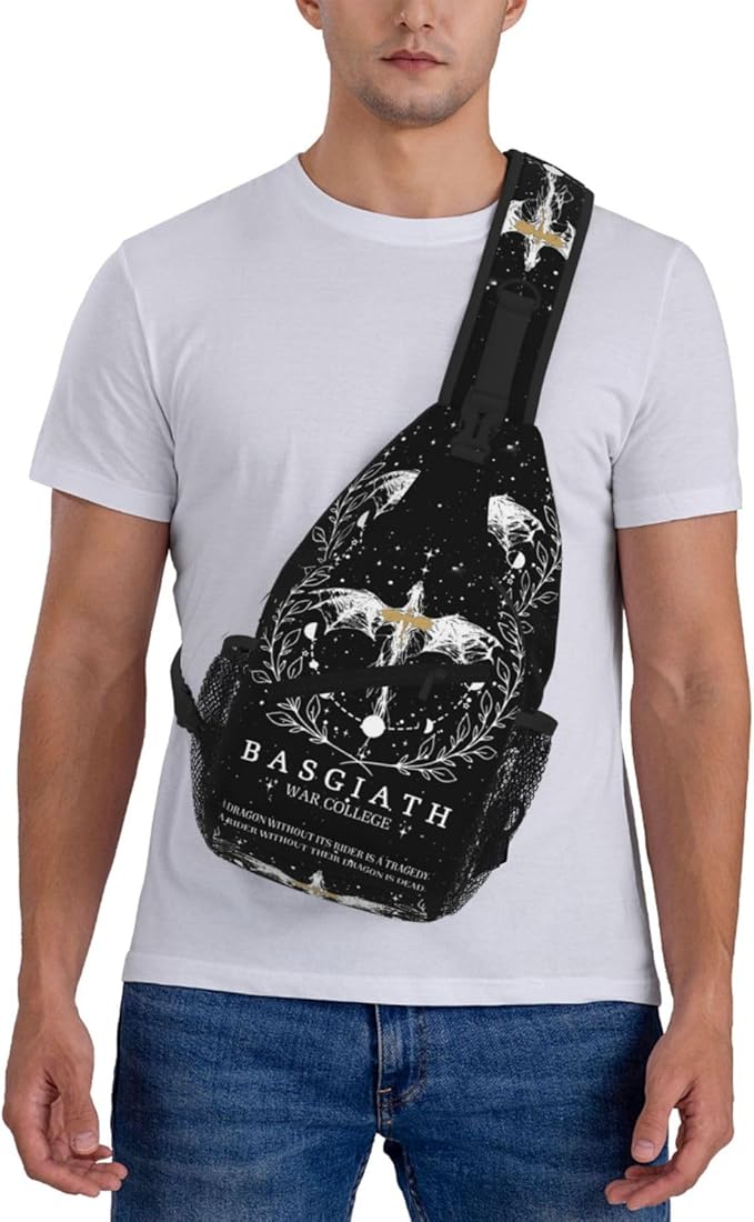 Fourth Dragon Wing Crossbody Bag Trendy Sling Bag Bakpack Casual Chest Bags Daypack For Hiking Walking Travel Running(3)