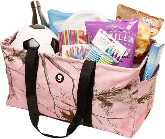 geckobrands Large Utility Tote - Durable Multipurpose Bag for Beach, Travel, Shopping & Outdoor Activities