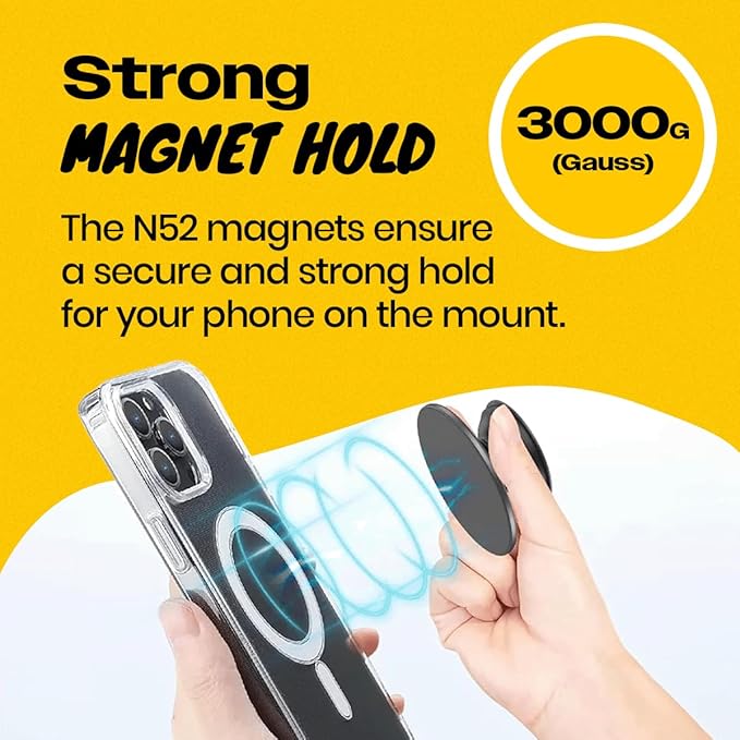 OnTheGrip Cute Natural Seashell Design Heart Shape Collapsible Mobile Phone Grip Stand Holder for Smartphone Tablet Cell Phone Accessory (Black Fresh Water)