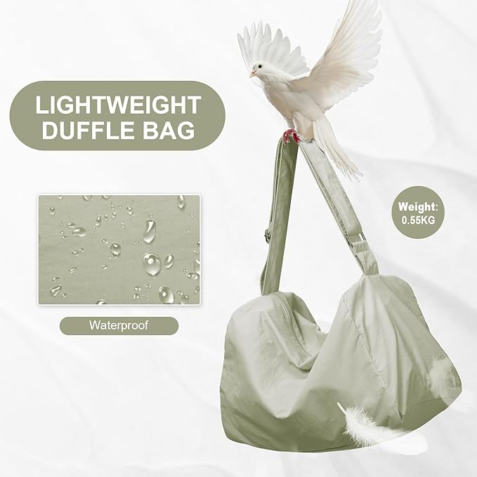 Large Gym Bag with Shoe Compartment, Workout Sport Duffle Bag for Women Travel, Waterproof Shoulder Overnight Bags Lightweight Carry on Tote Bags for Swim, Yoga, Dance