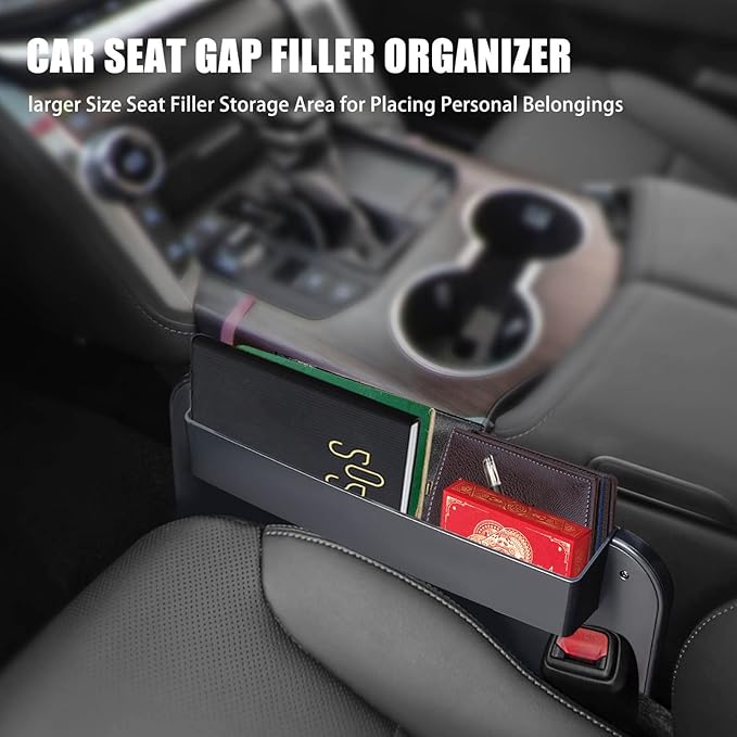 Steering Wheel Tray - 2 in 1 Car Seat Gap Filler Organizer, Multipurpose Table Tray for Eating, Drinking, Laptop