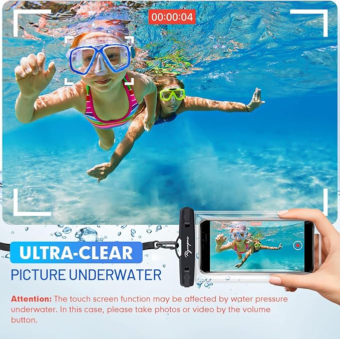 Waterproof Phone Pouch Bag - 7.5in Waterproof Phone Case for Beach Travel Must Haves, IPX8 Dry Bag with Lanyard for iPhone 16 15 Pro Max Galaxy S24+ S23 Pixel 8a, Cruise Essentials