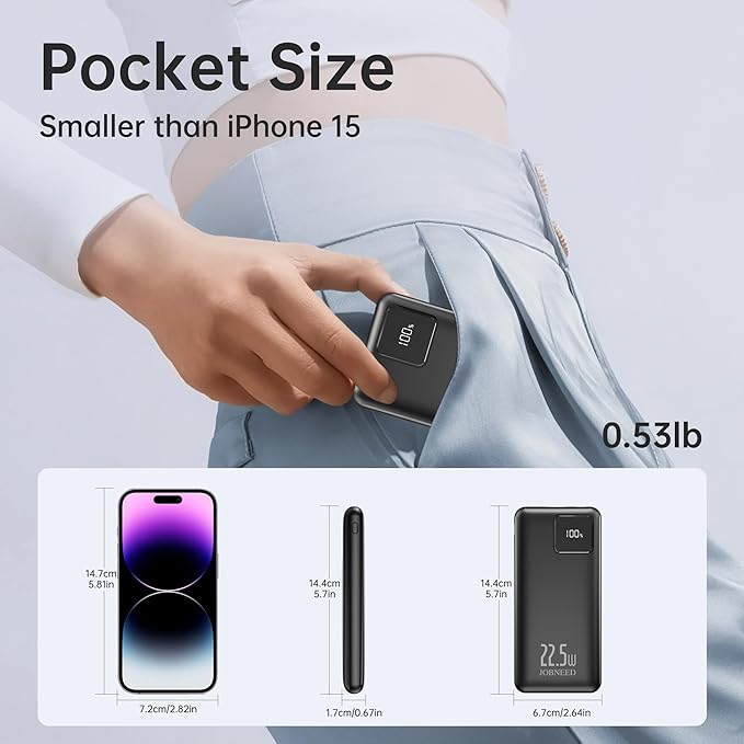Portable Charger built-in Cables,Super fast charging Power Bank with Cords Wires,Slim 10000mAh Travel Battery Pack 4 Outputs 2 Inputs 3A Fast Charging compatible with IPhone Samsung Android (Black)