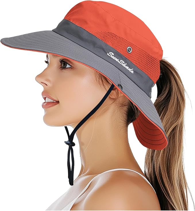 PFFY Sun Bucket Hats for Women Men UV Protection Wide Brim Fishing Hat Beach Outdoor Essentials