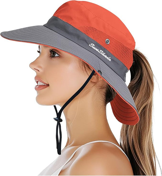 PFFY Sun Bucket Hats for Women Men UV Protection Wide Brim Fishing Hat Beach Outdoor Essentials