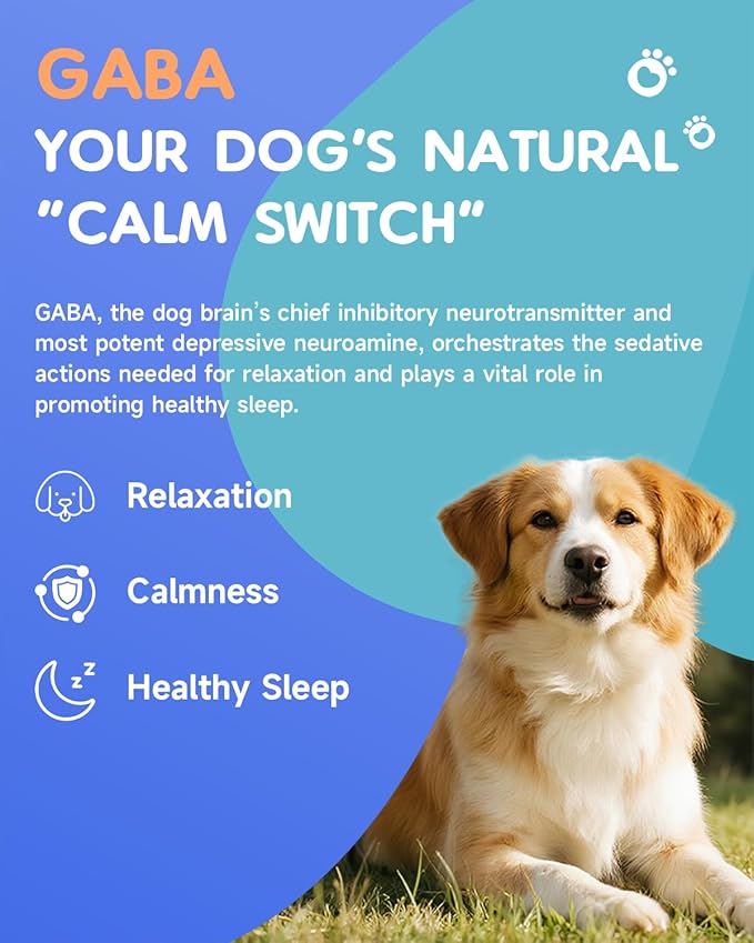 Dog Calming - Dog Calming Drops for Anxiety Relief, Sleep Aid, Relaxing -with GABA, Taurine, Astragalus, Schisandra - Stress Relief During Travel, Firework, Thunderstorm - Roast Chicken Flavor, 60ML