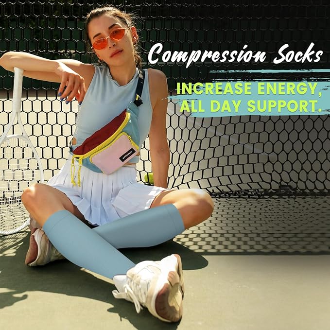 Copper Compression Socks 15-20 mmHg for Men & Women 8 Pairs – Circulation Support for Nurses, Travel, Running, Hiking, Soccer