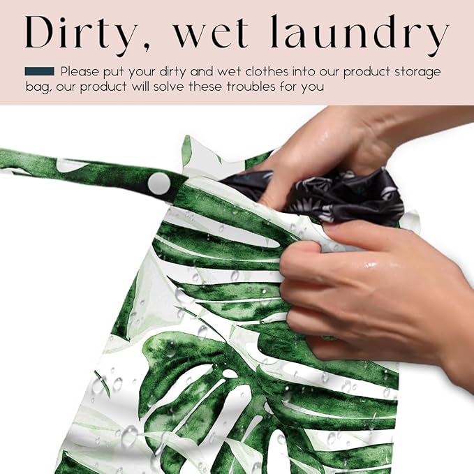 4 Pcs Waterproof Beach Essentials - Wet/Dry Bags for Pool, Swimsuit, Diapers, Makeup, Cruises & Travel