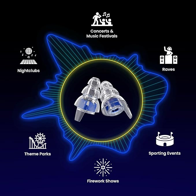Eargasm High Fidelity Earplugs: Beyond Wonderland Festival 2025 Edition - Noise Reducing Ear-Plugs for Hearing Protection in Loud Environments, Concerts, Live Events, Music Festivals, Sporting Events