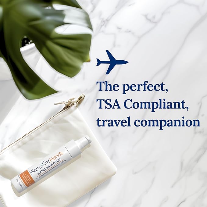 Orange Pineapple Gel Hand Sanitizer | Soothing, Moisturizing, Hydrating | Tropical Scent | Essential Oils, Green Tea Extract, Aloe, and Vegan Glycerin | TSA-Approved Travel Essential | 3-pack