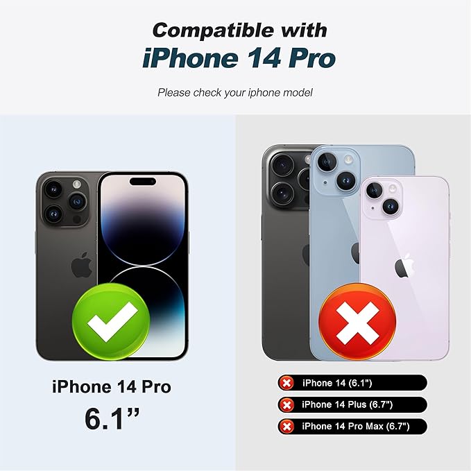 CIVICASE for iPhone 14 Pro Wallet Case with Stand,PU Leather Flip Credit Card Holder Slots (RFID Blocking),Compatible with Magsafe Magnetic Holder Phone Cover Women Men,Green
