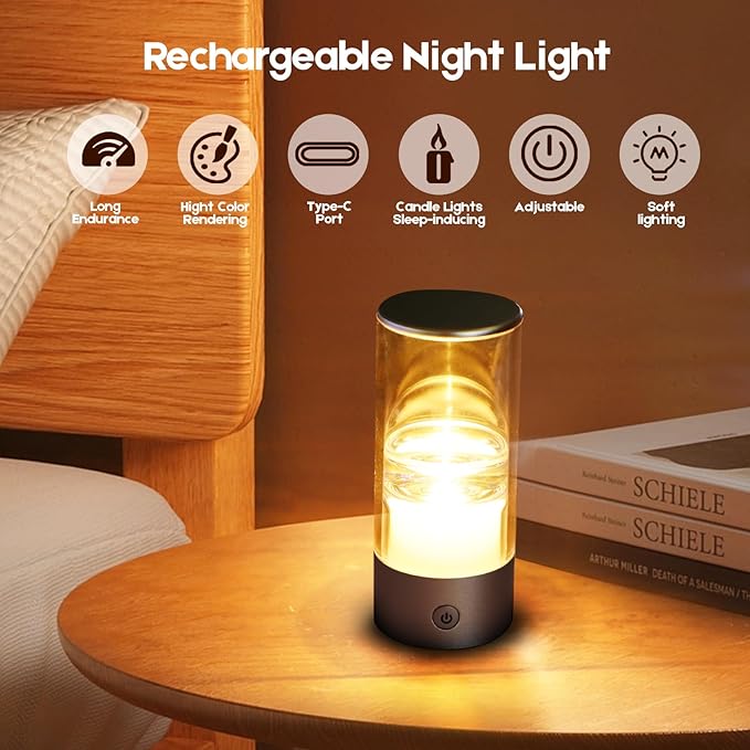 Small Camping Lights,Rechargeable Camping Light,Color Temperature Adjustment Mini Camping Lantern,Portable Camping Lamp with SOS Mode (Dark Grey)