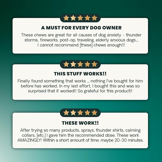 VetriScience Calm & Confident Calming Chews for Dogs, Supplement for Stress Support, Thunderstorms, Fireworks, & Travel, Bacon, Soft Chews, 120 Count - New Look