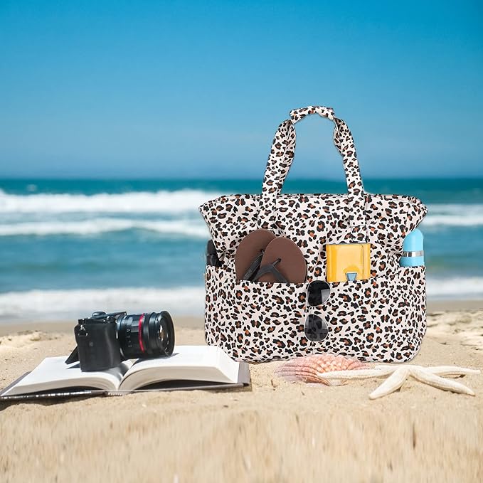 Beach Pool Bags Tote for Women Ladies Large Gym Tote Carry On Bag With Wet Compartment for Weekender Travel Waterproof