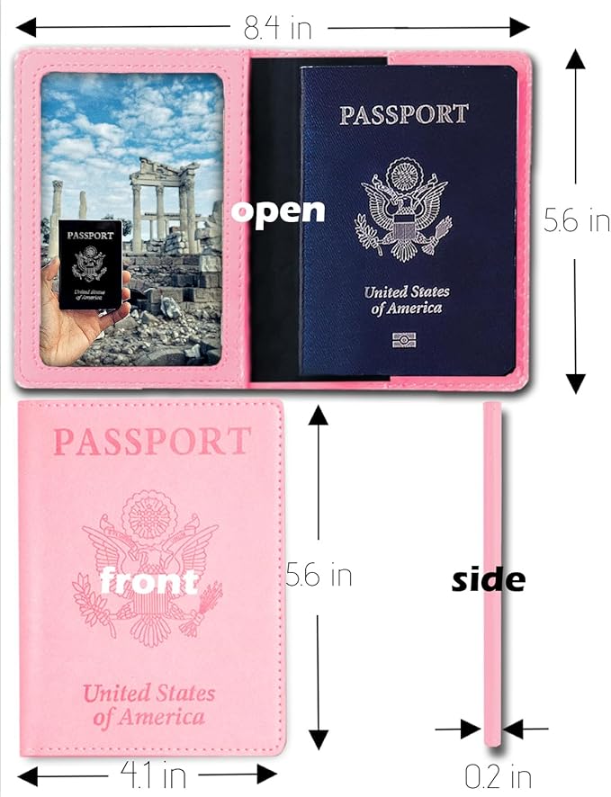 Leather Passport Holder,International Travel Must Haves Travel Accessories for Women Men, Cruise Ship Essentials, Travel Gifts