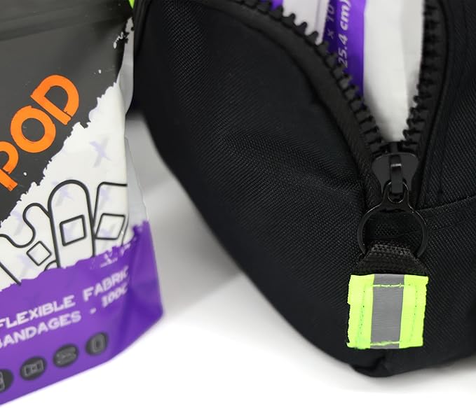 Lightning X Value Compact Medic First Responder EMS/EMT Stocked Trauma Bag w/Basic Fill Kit A - Black