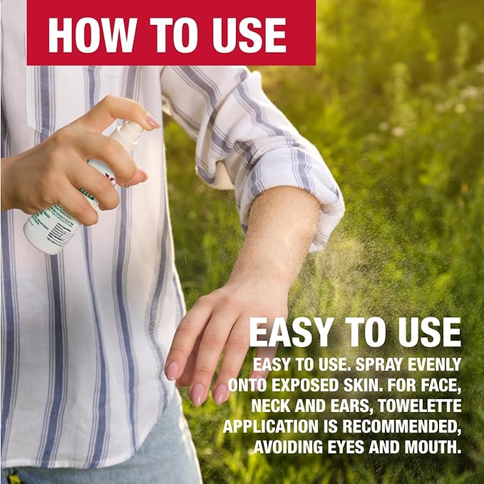 CoreTex Bug X FR DEET-Free Insect Repellent Spray - 2oz Bottle of Natural Geranium Oil to Protect Against Mosquitos - Travel Size Bug Repellent Spray Bottle