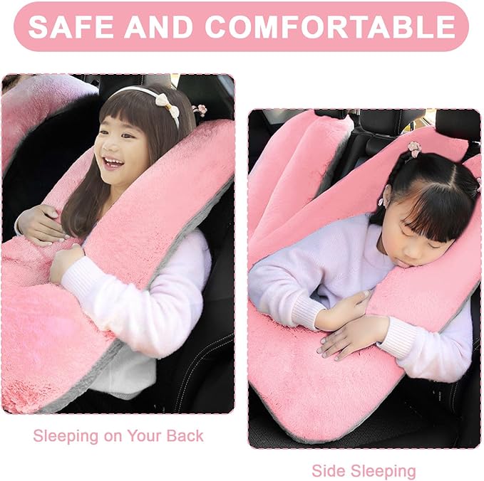 Travel Pillow, Travel Pillow for Kids, Sleeper Hold Pillow Travel, Removable U-Shaped Pillow for Adults and Children to Support Head and Body in The Back Seat of Long Car Trips (1 Pillow)