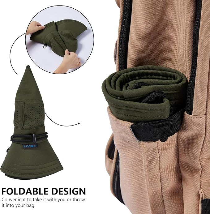 UPF 50+ Bucket Sun Hat with Laser Perforated Mesh Cooling Adjustable Breathable Lightweight for Outdoor Men Women