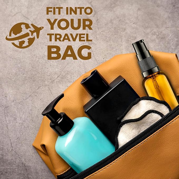 6 Pack, 3 30ml (1oz) & 3 15ml (0.5oz) Empty Refillable Glass Amber Pump Bottle Ideal for Lotion Cream Essential Oil Travel Small Container, Convenience Pack