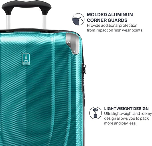Travelpro Pathways 3 Hardside Expandable Luggage, 8 Spinner Wheels, Lightweight Hard Shell Suitcase, 3 Piece Set (21/25/28), Kayak