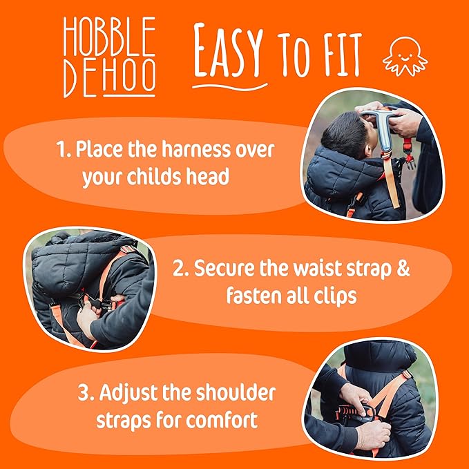 Hobble De Hoo Child Safety Harness | Premium Adjustable Toddler & Kids Harness Ages 2–7 | Autism Support