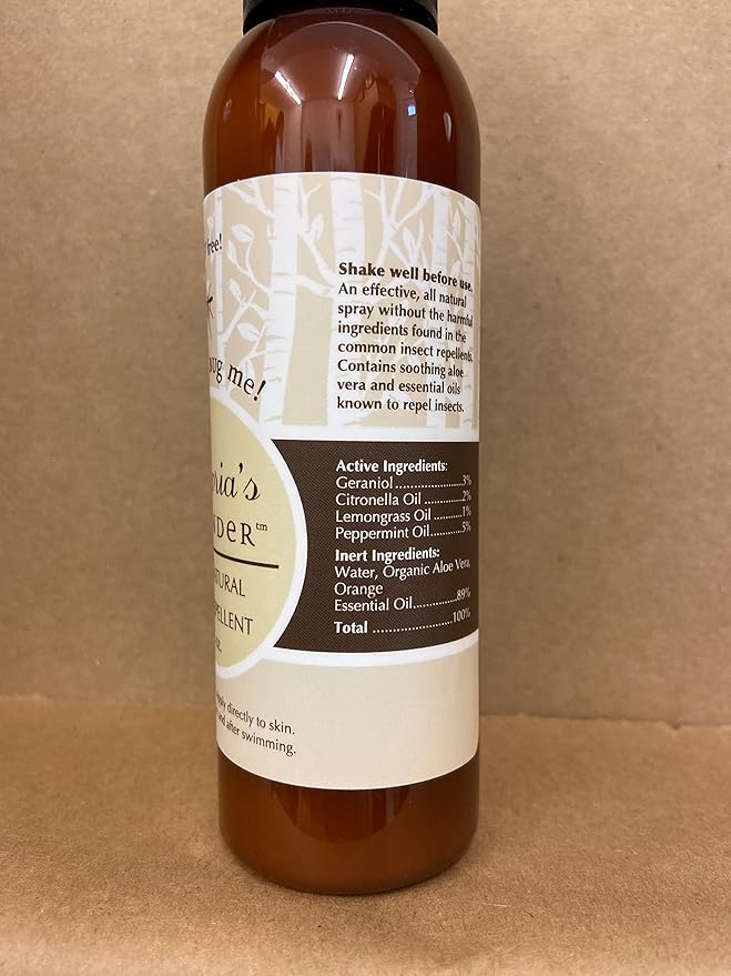 Victoria's Lavender Don’t Bug Me Natural Bug Spray for Kids, Men & Women – DEET Free Insect Spray with Essential Oils, Aloe Vera & Eucalyptus for Outdoor & Indoor, Made in USA – (2 Fl Oz + 4 Fl Oz)