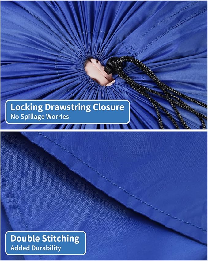 OTraki 2 Pack Small Laundry Bag 16x20 Inch Drawstring Laundry Wash Bag Dirty Clothes Laundry Sacks Organizer Machine Washable Delicate Bag for Travel Camp Blue