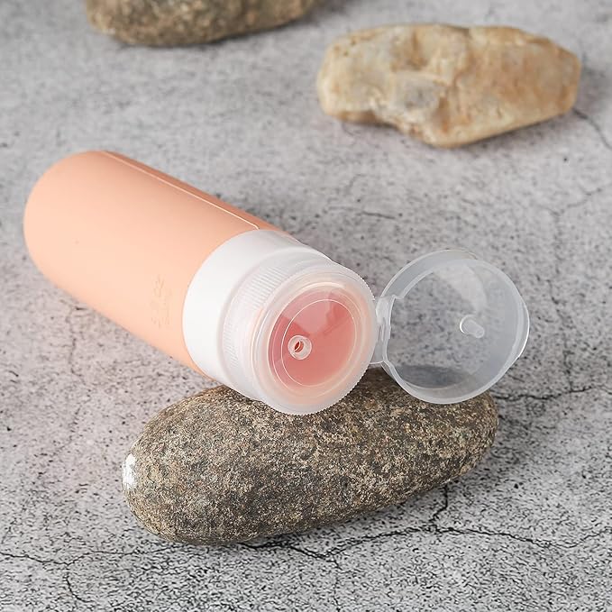 16 Pack Travel Bottles Set - TSA Approved Leak Proof Silicone Squeezable Containers for Toiletries, Conditioner, Shampoo, Lotion & Body Wash Accessories (White)