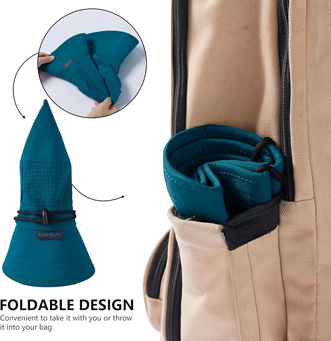 UPF 50+ Bucket Sun Hat with Laser Perforated Mesh Cooling Adjustable Breathable Lightweight for Outdoor Men Women