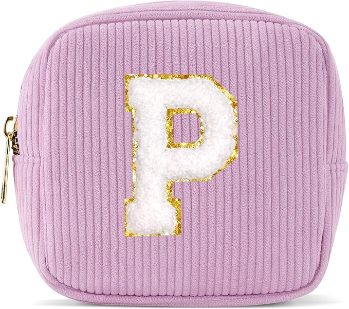 Pocmimut Graduation Gifts for Girls,Personalized Preppy Makeup Bag Cosmetic Bag Toiletry Bag Gifts for Teen Girls Gifts Trendy Stuff,P