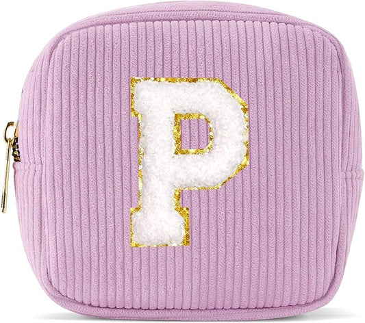 Pocmimut Graduation Gifts for Girls,Personalized Preppy Makeup Bag Cosmetic Bag Toiletry Bag Gifts for Teen Girls Gifts Trendy Stuff,P