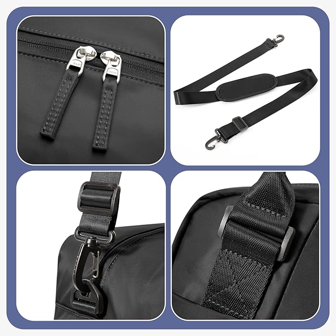 Small Gym Bag for Women, Travel Duffle Bag with Shoe Compartment, Carry on Weekender Bags Waterproof Overnight Bags