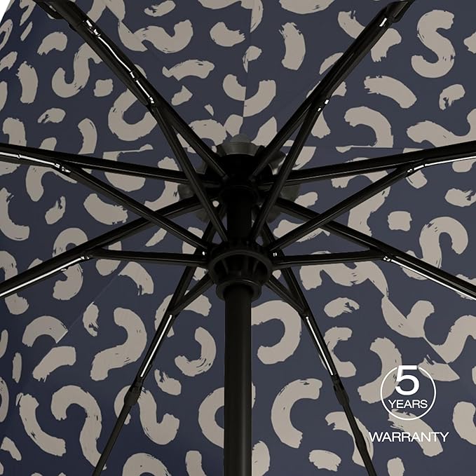 Knirps A.200 Medium Duomatic Windproof Umbrella for Adults – Automatic Open Close 38.5" Canopy, Travel Case Included