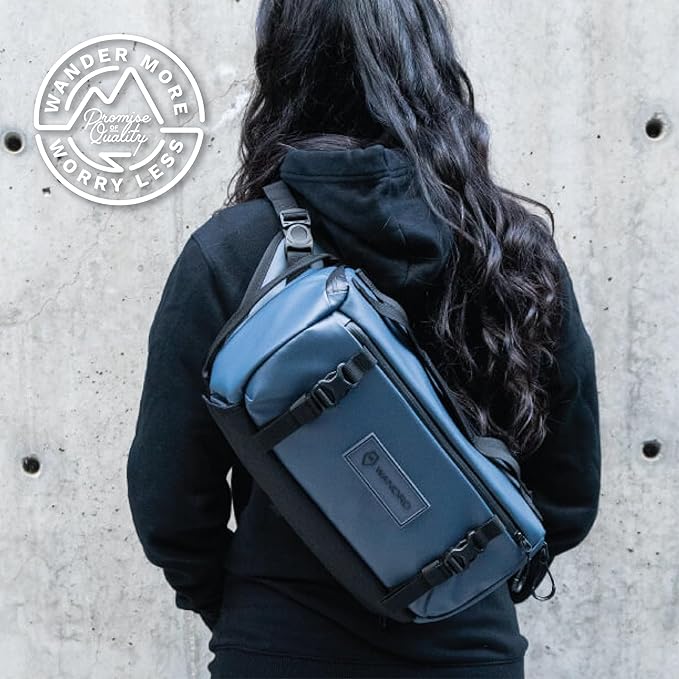 WANDRD ROGUE V1 9L Sling: Compact Camera Sling and Crossbody Bag with Fast Access, 3-Way Carry– Lightweight Everyday Bag Great for Travel, Photography, and Daily Use (Aegean Blue)