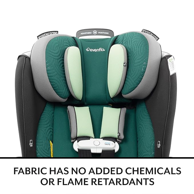 Evenflo Revolve360 Extend Convertible Car Seat with 360 Degree Rotation, Extended Rear-Facing, Forward-Facing, Booster Mode, and Secure Latch Install, Travertine